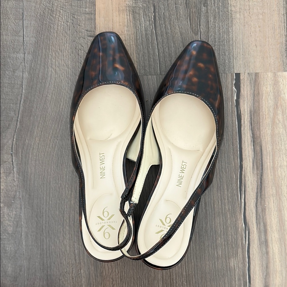 Nine West Women's Tortoise Shell Slingback Heels